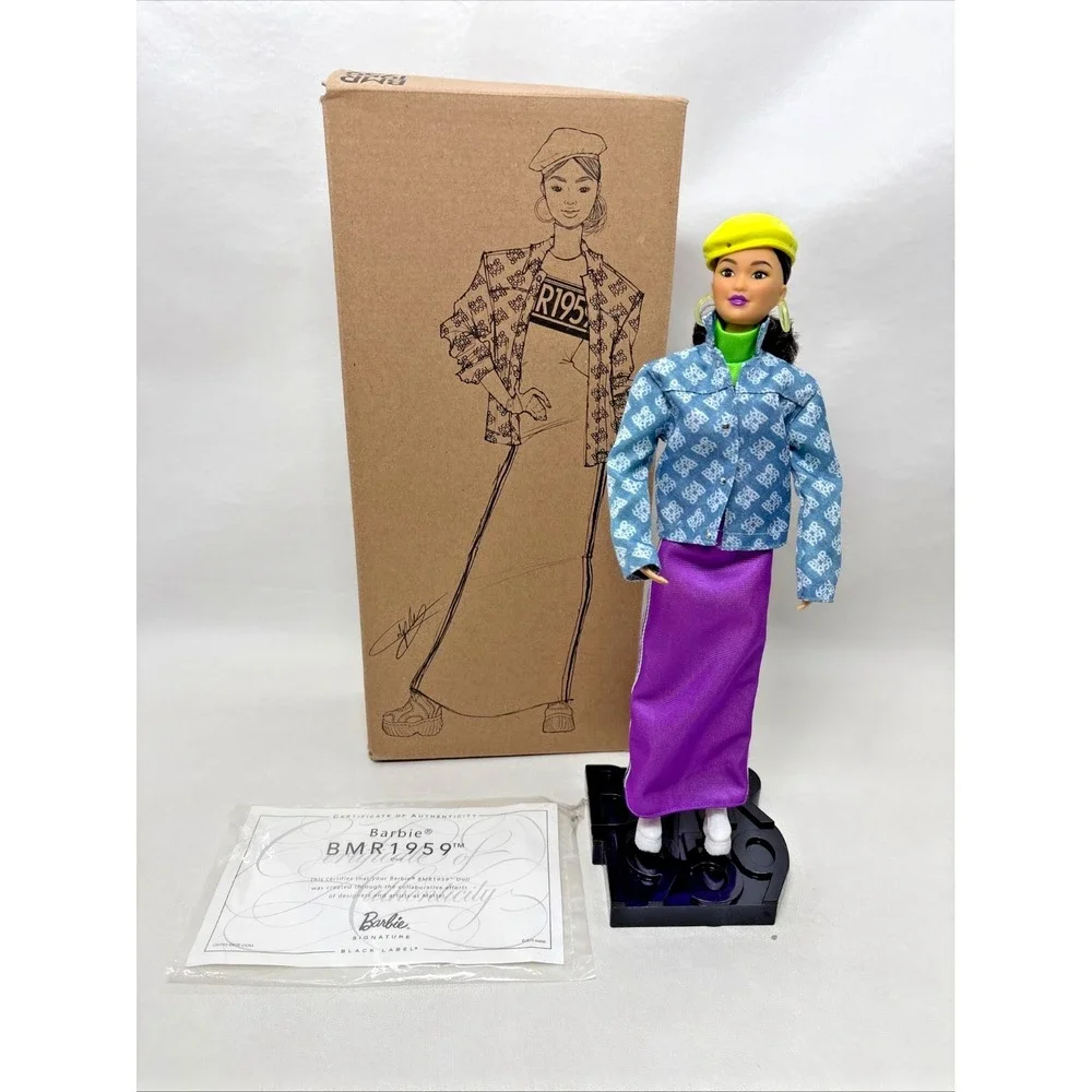 Barbie GHT95 BMR 1959 Asian Kira Doll By Mattel 2019 with Box Stand Paperwork